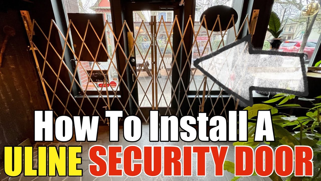 DIY Guide On How To Install A ULINE Security Gate For A Restaurant Or diy-guide-on-how-to-install-a-uline-security-gate-for-a-restaurant-or
