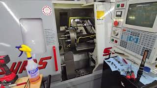Haas SL 20 Turret home alarm fix 114 Turret lock Fault