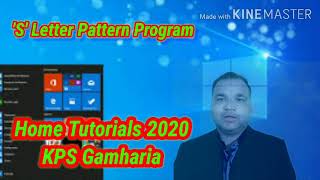 'S' Letter Shape or Pattern Program in Java