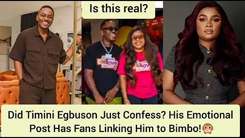Timini egbuson finally confessed his true feelings for Bimbo ademoye! 🥰