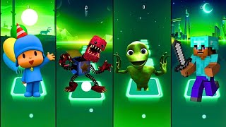 Pocoyo vs Boxy Boo vs Alien Dance vs Minecraft Steve - Tiles Hop EDM Rush