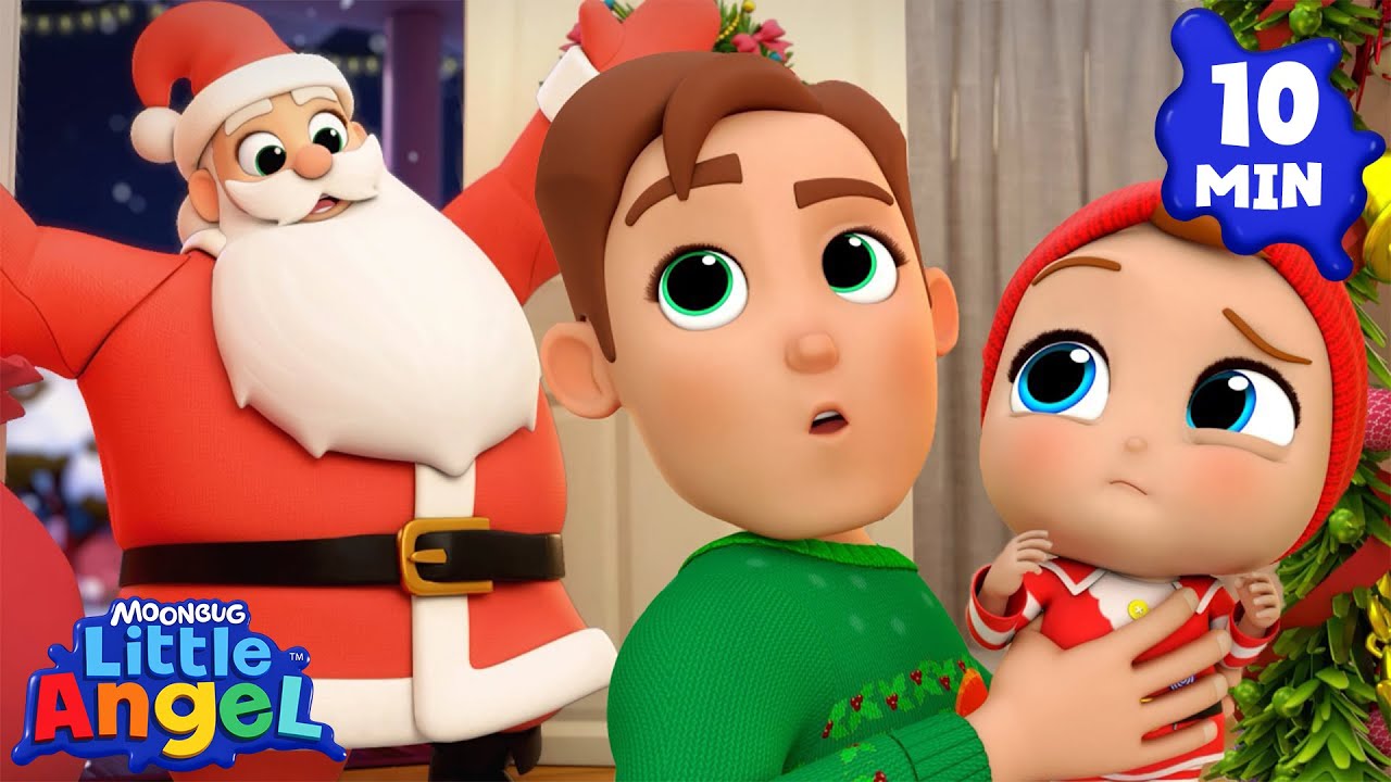 Who's At The Door? It's Father Christmas! 🎅 Little Angel | Kids Holiday Cartoons & Nursery Rhymes