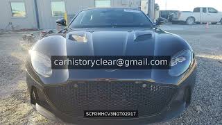SCFRMHCV3NGT02917 | 2022 Aston Martin Dbs Superleggera Volante FL Black Cd - Non-repairable Rear-Whe