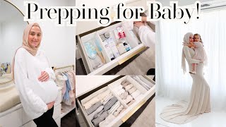 Prepping for Baby Boy! Organizing Baby Essentials, Baby Haul, Maternity Photoshoot