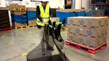 Green Spider Reusable Pallet Wraps, quick and easy operate, a smart item storage!