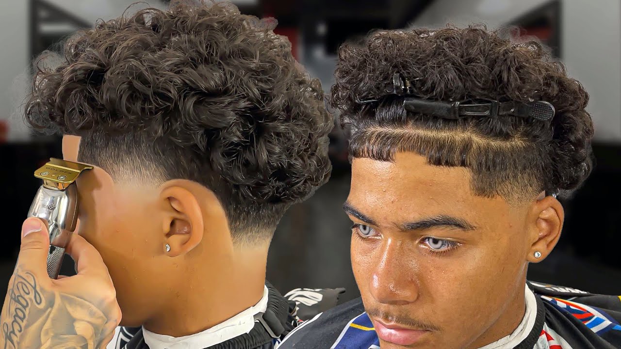 CURLY TAPER BARBER TUTORIAL 