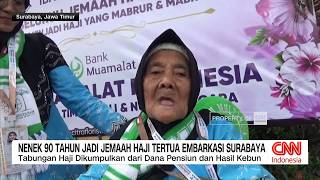 Nenek 90 Tahun Jadi Jemaah Haji Tertua Embarkasi Surabaya