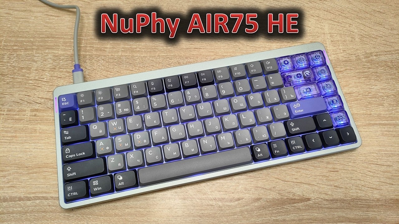 Маленькая, но побольше: обзор низкопрофильной клавиатуры NuPhy AIR75 HE