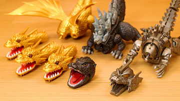 Godzilla vs King Ghidorah vs Mechagodzilla -plastic model 2022-