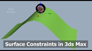 Surface Constraint animation in 3ds max