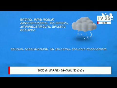 მითები კორონავირუსის შესახებ