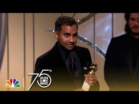 Aziz Ansari Wins Best Actor in a TV Series, Comedy at the 2018 Golden Globes