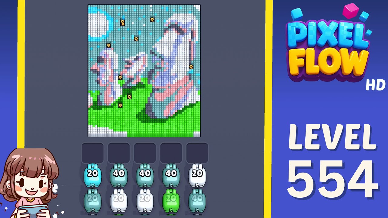 Pixel Flow Level 554 Solution Walkthrough - YouTube