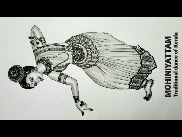 Bharathanatyam, Drawing by Anjali George | Artmajeur