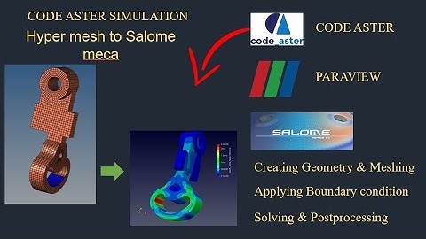 Hyper Mesh to Salome meca|Mesh export from hypermesh to salome | Static analysis|