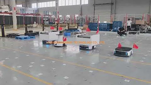 Laser SLAM Forklift AGV Smart Automated  Industrial Logistics Warehouse Robot
