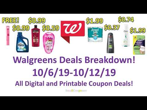 Walgreens Deals Breakdown 10/6/19-10/12/19! All Digital and Printable Coupon Deals!