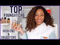 TOP 5 HIGH-END &amp; DRUGSTORE FOUNDATIONS| LIA LAVON