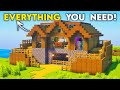 Minecraft: Ultimate Wooden Base Tutorial 🏡 (25) | How to build large wooden house