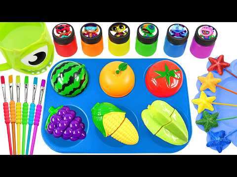 Satisfying Video l How I Make Real Oddly Colorful Slime Clay Form SPRUNKI Finger Candy Unboxing ASMR