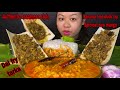 AUTHENTIC STYLE BANANA TREE DUCK FRY, SPICIEST RAW MANGO SALAD, DAL FRY TARKA &amp; RICE | DUCK MUKBANG