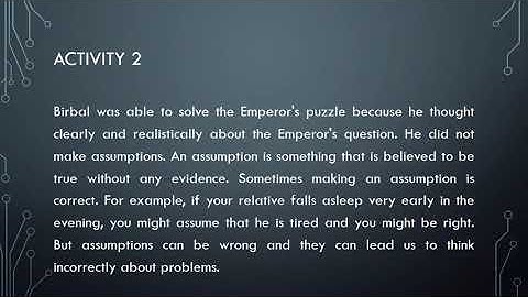 2. Exploring Puzzles Activity 1 to 6