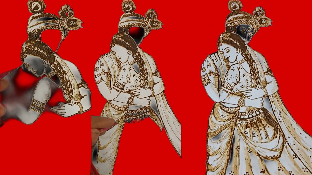 How to draw the radhe krishna full figure ✨🙏