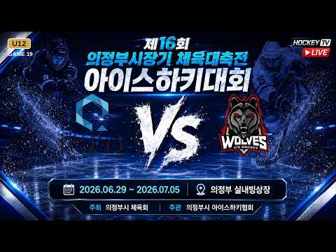 제16회 의정부시장기 체육대축전 아이스하키대회 G19 아이스큐 vs 울브즈 [LIVE] 26.06.30