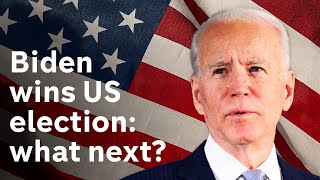 "i promise you this - i will be a president for all americans whether
voted me or not". joe biden has given his first reaction to election
vict...