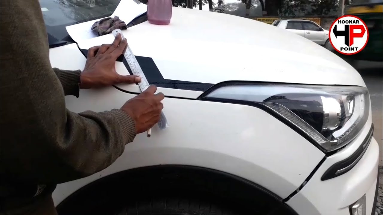 Creta vinyle stickering/How to stickering Hyundai car YouTube