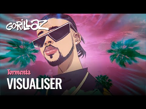 Gorillaz - Tormenta ft. Bad Bunny (Visualiser)