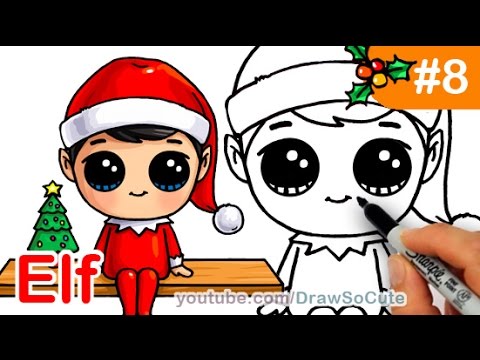 How to Draw an Elf on the Shelf Easy and Cute - YouTube