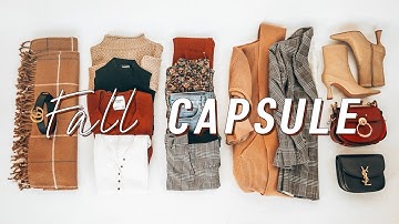 12 pieces, 60 outfits FALL Capsule Wardrobe 2020 | fall outfit ideas lookbook | Miss Louie