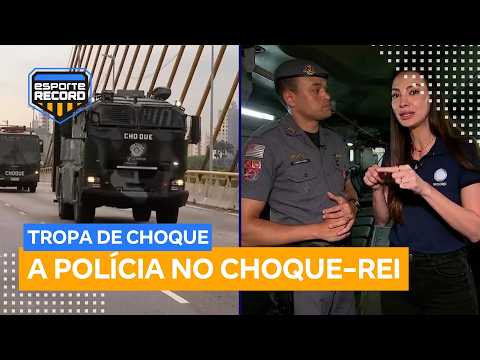 Como é a operação da tropa de choque em dia de Palmeiras x São Paulo