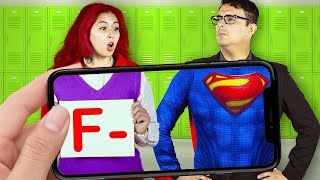 WHAT IF MY PRINCIPAL IS A SUPERHERO | IF MY TEACHER HAS SUPERPOWER BY CRAFTY HACKS PLUS