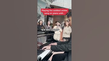 Playing the saddest anime song in public until… #shorts