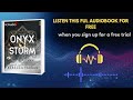 Onyx Storm Part 1 Audiobook | Rebecca Yarros Dramatised Fantasy Romance