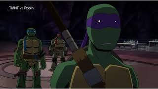 TMNT find the batcave and fight Robin
