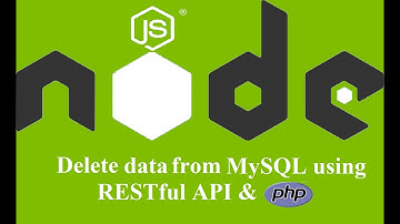 Delete data from MySQL using PHP & RESTful API | Node Js | Call API in PHP | URDU | HINDI - Part 11