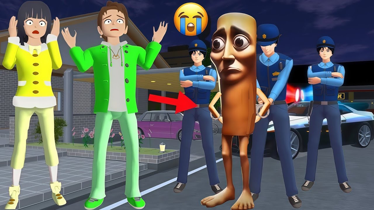 yuta mio nangis tungtung harus ditangkap polisi karena jah4t | SAKURA SCHOOL SIMULATOR