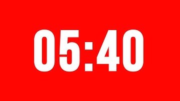 5 Minute 40 Second Timer With Alarm Without Music