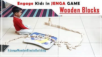 Best Jenga Game to Engage Your Kid - Playtime with Wooden blocks 😍 #Jengagame