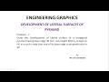 DEVELOPMENT OF LATERAL SURFACES SOLIDS - HEXAGONAL PYRAMID