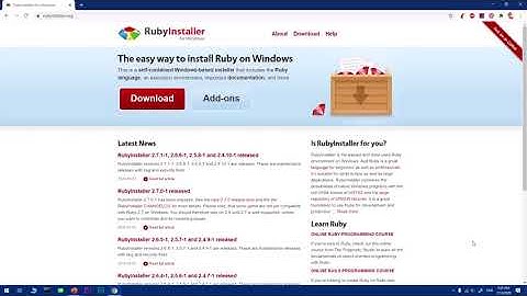 How to Install Ruby 2.6 on Windows 10 and Write and Execute .rb Script
