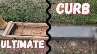 Zero Maintenance Concrete Curb-Keeps Fence from Rotting!