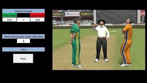 How to create Cricket game in excel using VBA