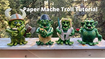 Paper Mache Fantasy Troll Tutorial Part 1