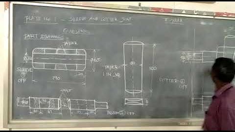 MACHINE DRAWING-SLEEVE AND COTTER JOINT-DIPLOMA