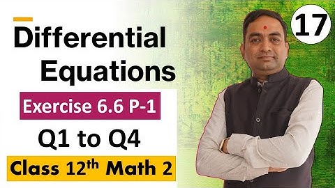 Differential Equations Class 12th Exercise 6.6 Part 1