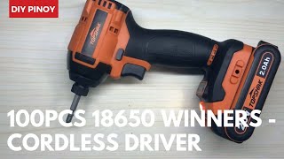 BEST Impact Driver TOPSHAK TS ESD4 Cordless Brushless - 100PCS 18650 WINNERS